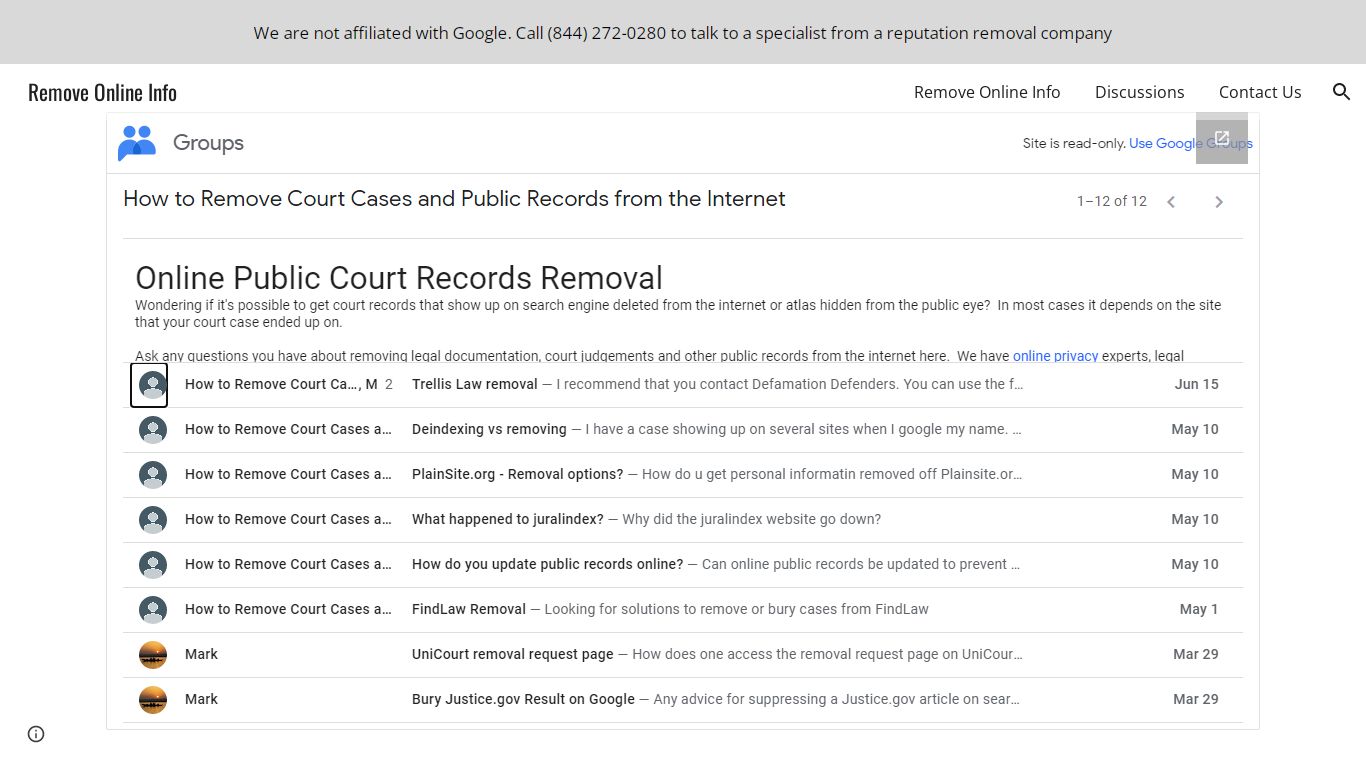 Remove Online Info - How to Remove Public Records and Court Cases from ...