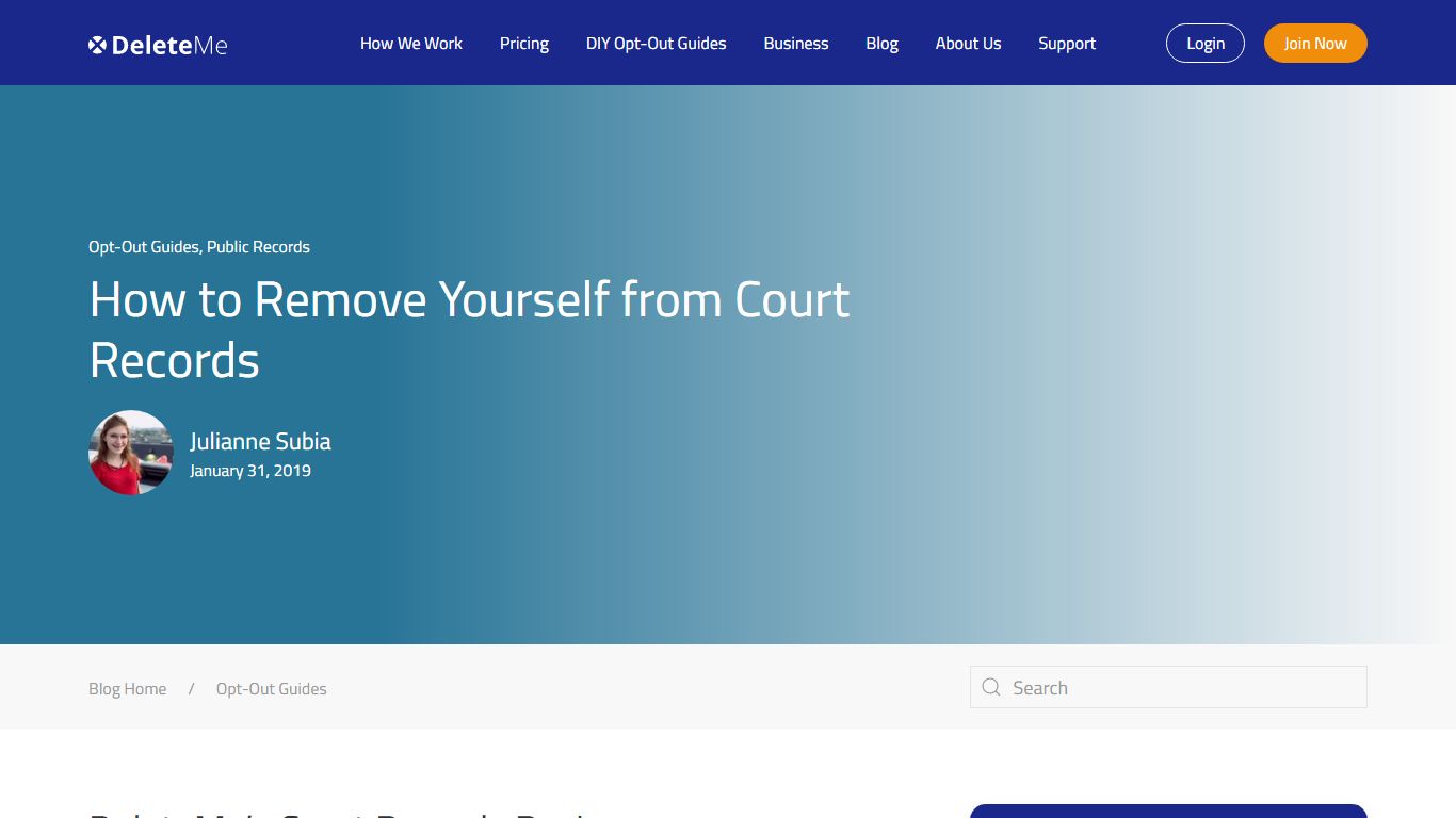 How to Remove Yourself from Court Records - DeleteMe